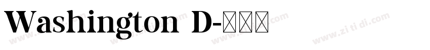Washington D字体转换